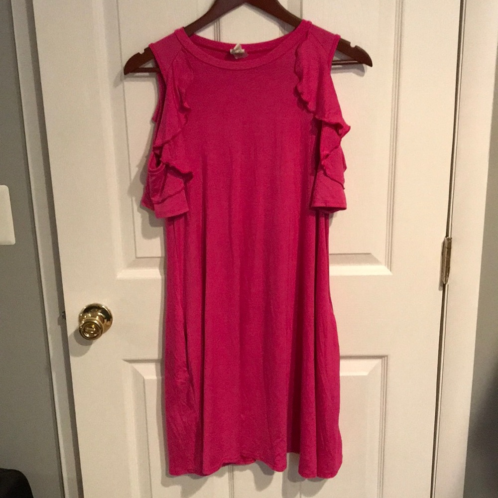 Cold shoulder dress